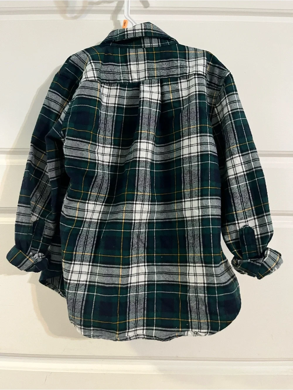 Ralph Lauren Green, White & Navy Plaid Flannel Shirt